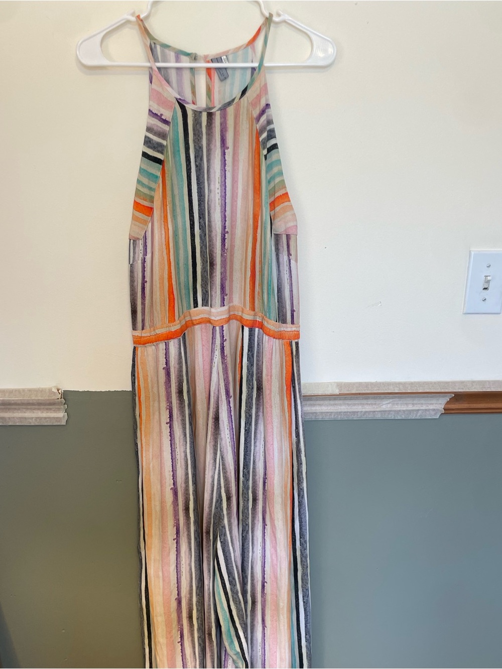 Bl-nk London Anthro Women’s Viscose Stripped Jumpsuit Gallery Row